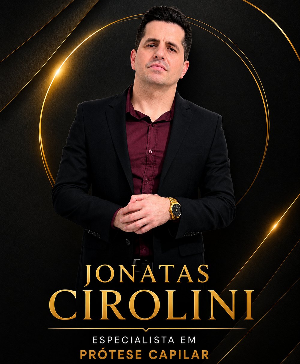 Jonatas Cirolini, especialista em prótese capilar